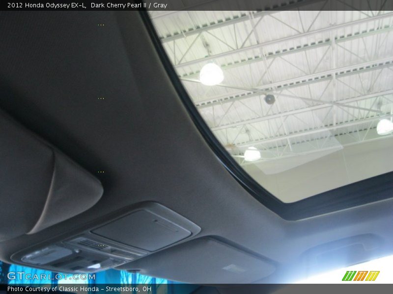 Dark Cherry Pearl II / Gray 2012 Honda Odyssey EX-L