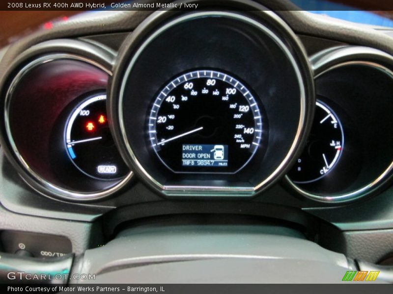 Golden Almond Metallic / Ivory 2008 Lexus RX 400h AWD Hybrid