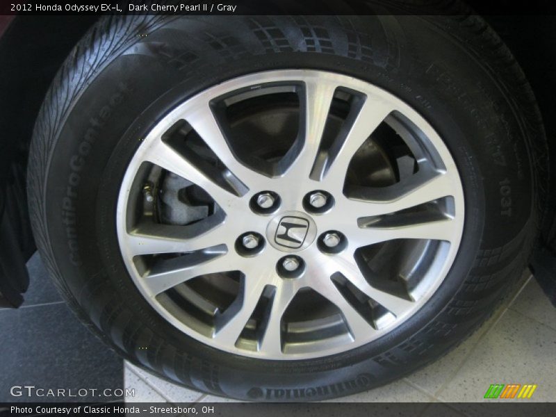Dark Cherry Pearl II / Gray 2012 Honda Odyssey EX-L