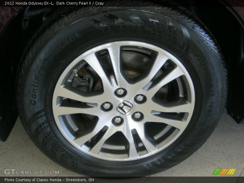Dark Cherry Pearl II / Gray 2012 Honda Odyssey EX-L