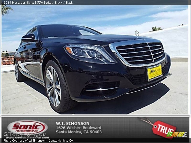 Black / Black 2014 Mercedes-Benz S 550 Sedan