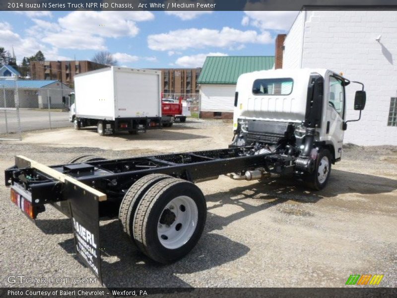 Arc White / Medium Pewter 2014 Isuzu N Series Truck NPR HD Chassis