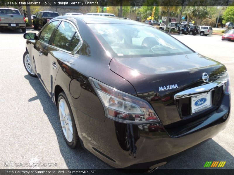 Midnight Garnet / Charcoal 2014 Nissan Maxima 3.5 S