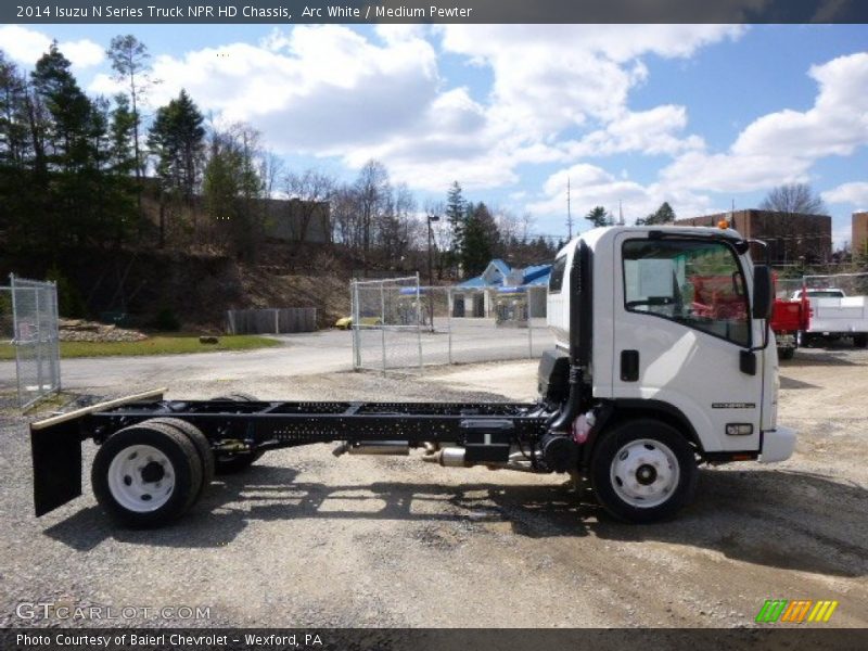 Arc White / Medium Pewter 2014 Isuzu N Series Truck NPR HD Chassis