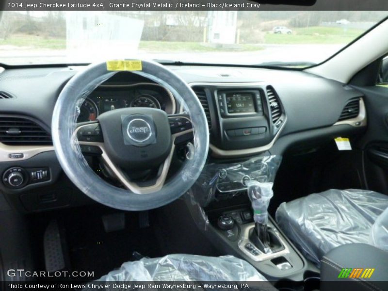 Granite Crystal Metallic / Iceland - Black/Iceland Gray 2014 Jeep Cherokee Latitude 4x4
