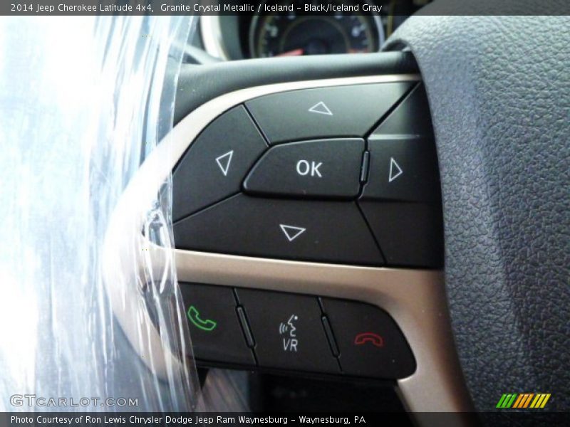 Granite Crystal Metallic / Iceland - Black/Iceland Gray 2014 Jeep Cherokee Latitude 4x4