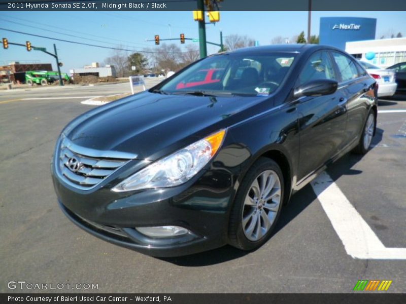 Midnight Black / Black 2011 Hyundai Sonata SE 2.0T