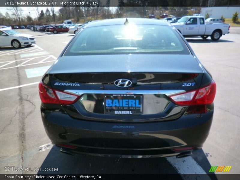 Midnight Black / Black 2011 Hyundai Sonata SE 2.0T