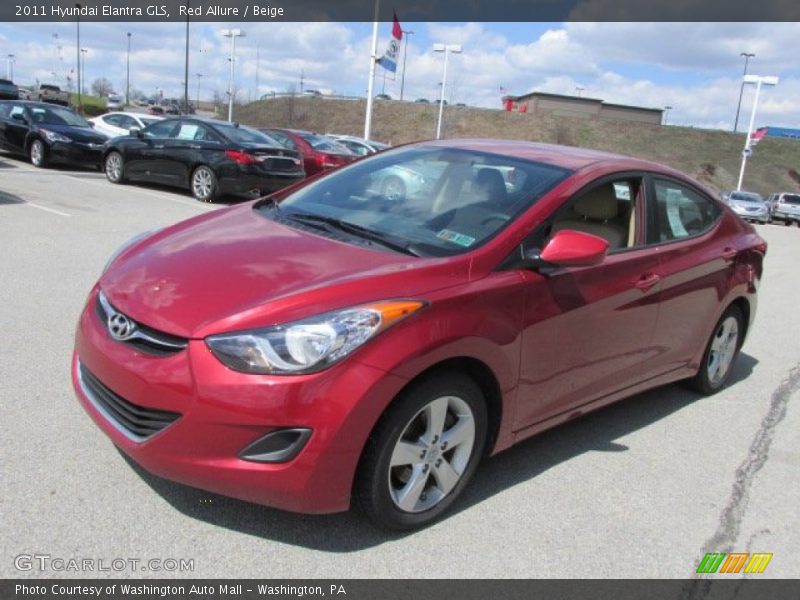 Red Allure / Beige 2011 Hyundai Elantra GLS