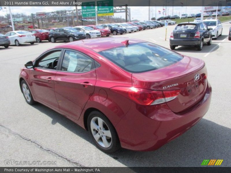 Red Allure / Beige 2011 Hyundai Elantra GLS