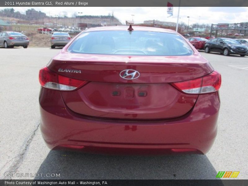 Red Allure / Beige 2011 Hyundai Elantra GLS