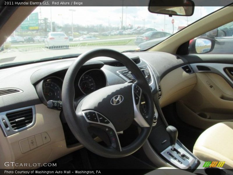 Red Allure / Beige 2011 Hyundai Elantra GLS