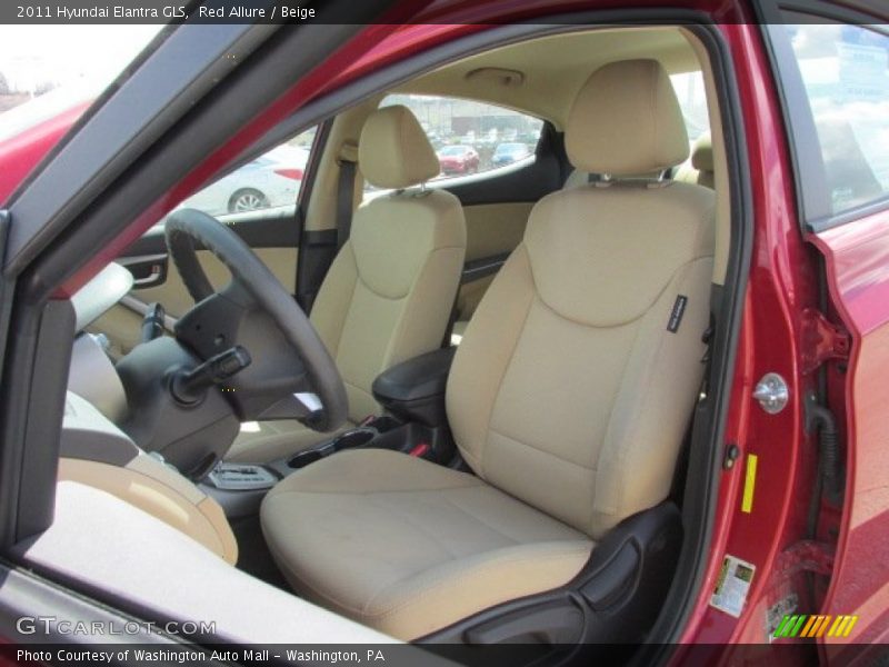 Red Allure / Beige 2011 Hyundai Elantra GLS