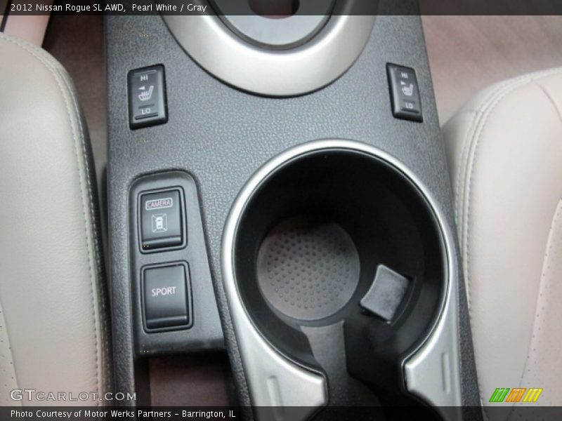 Pearl White / Gray 2012 Nissan Rogue SL AWD