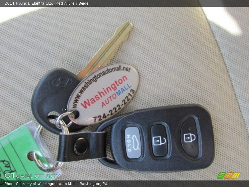 Red Allure / Beige 2011 Hyundai Elantra GLS
