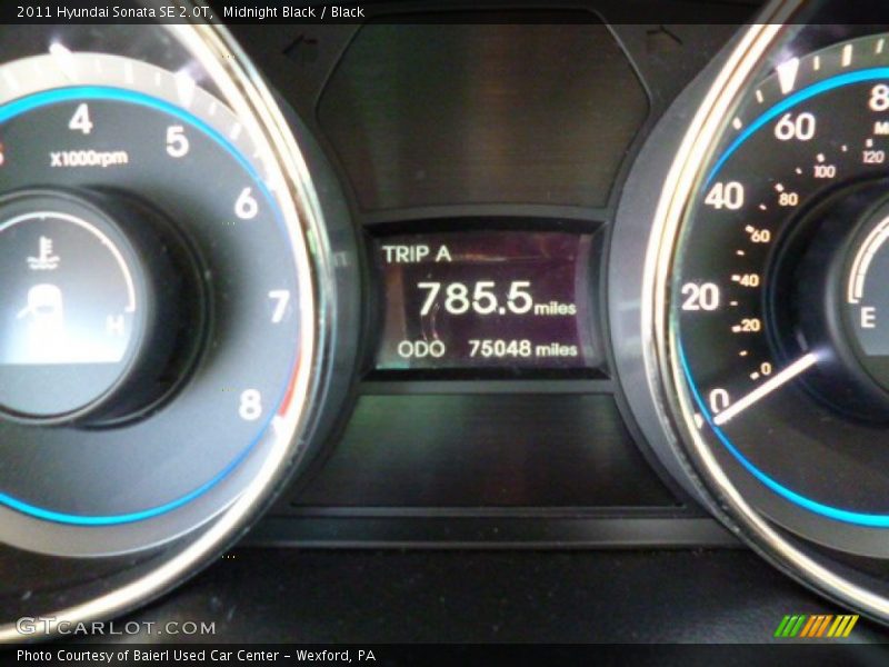 Midnight Black / Black 2011 Hyundai Sonata SE 2.0T