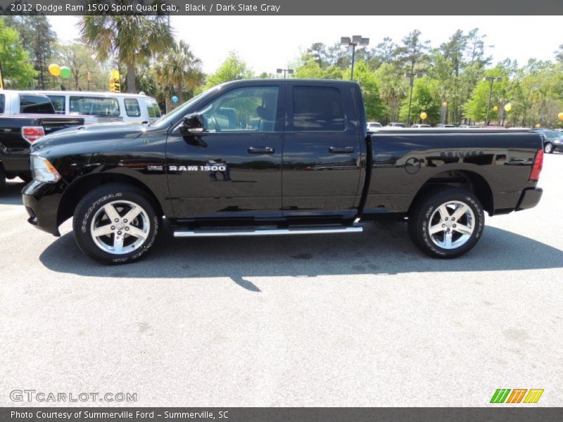 Black / Dark Slate Gray 2012 Dodge Ram 1500 Sport Quad Cab