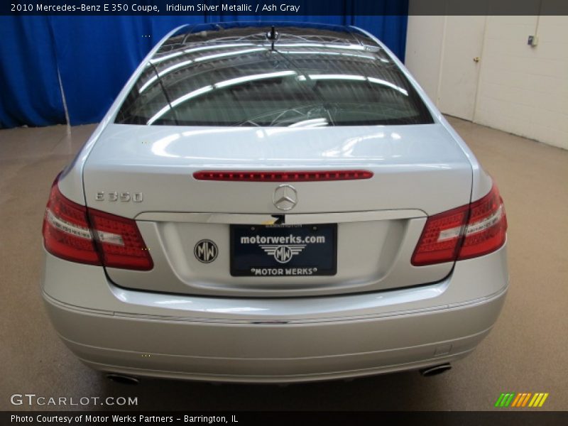 Iridium Silver Metallic / Ash Gray 2010 Mercedes-Benz E 350 Coupe