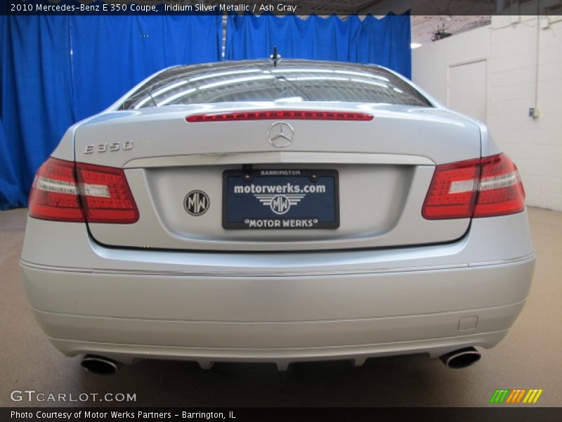 Iridium Silver Metallic / Ash Gray 2010 Mercedes-Benz E 350 Coupe