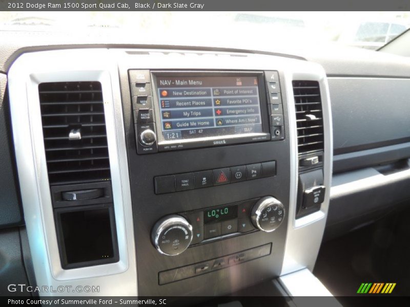 Black / Dark Slate Gray 2012 Dodge Ram 1500 Sport Quad Cab