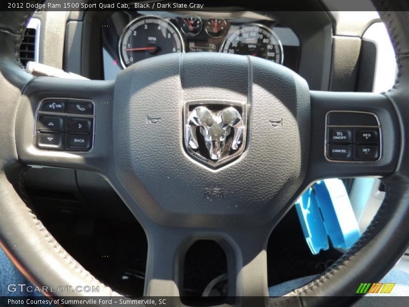 Black / Dark Slate Gray 2012 Dodge Ram 1500 Sport Quad Cab