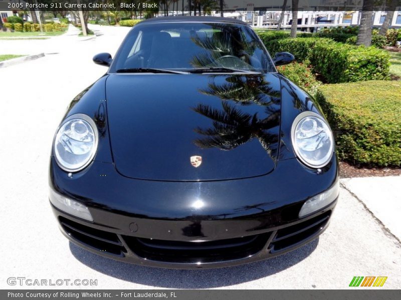 Black / Black 2005 Porsche 911 Carrera Cabriolet