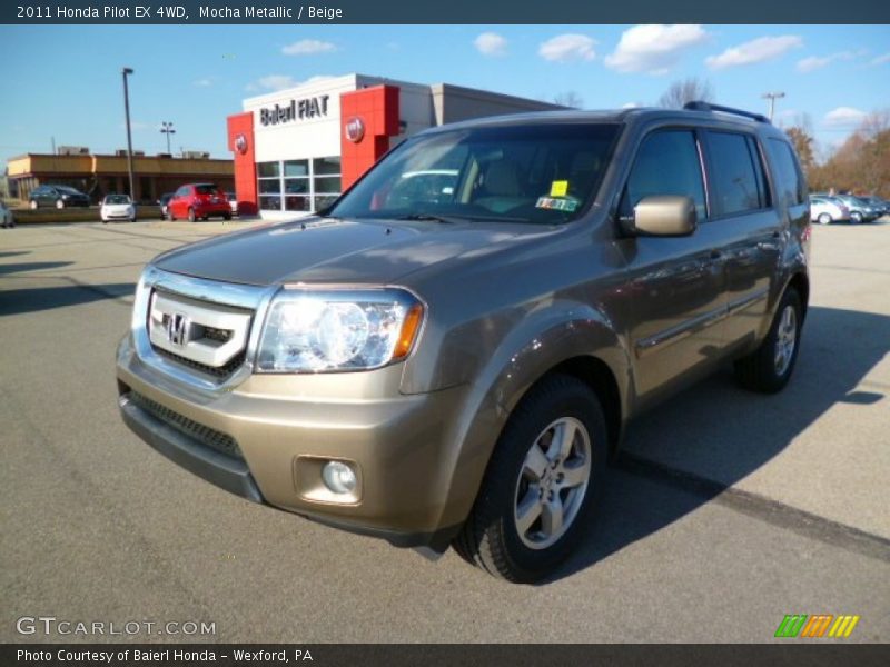 Mocha Metallic / Beige 2011 Honda Pilot EX 4WD