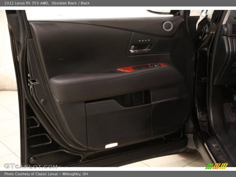 Obsidian Black / Black 2012 Lexus RX 350 AWD
