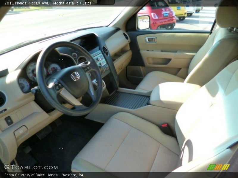 Mocha Metallic / Beige 2011 Honda Pilot EX 4WD