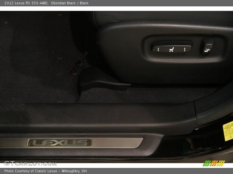 Obsidian Black / Black 2012 Lexus RX 350 AWD