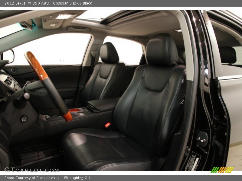 Obsidian Black / Black 2012 Lexus RX 350 AWD