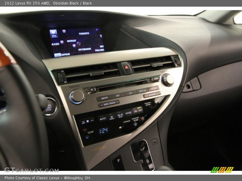Obsidian Black / Black 2012 Lexus RX 350 AWD