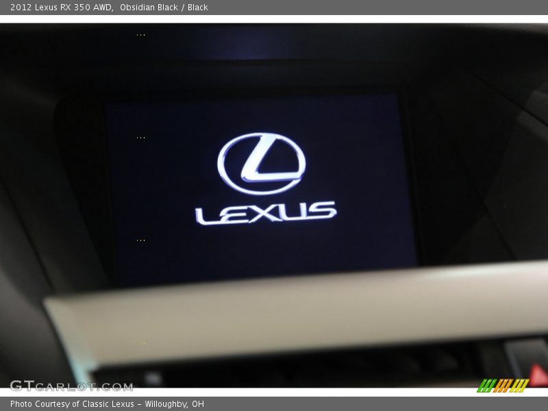 Obsidian Black / Black 2012 Lexus RX 350 AWD