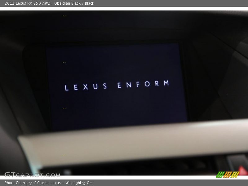 Obsidian Black / Black 2012 Lexus RX 350 AWD