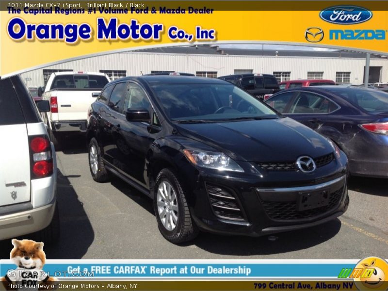 Brilliant Black / Black 2011 Mazda CX-7 i Sport
