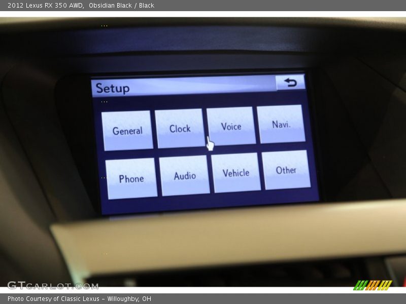 Obsidian Black / Black 2012 Lexus RX 350 AWD