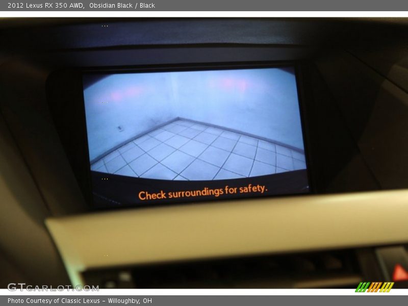 Obsidian Black / Black 2012 Lexus RX 350 AWD