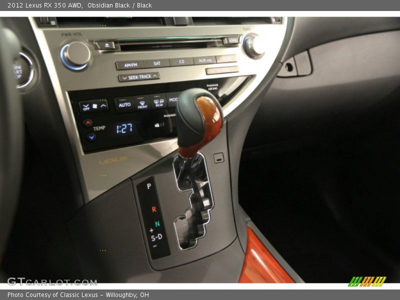 Obsidian Black / Black 2012 Lexus RX 350 AWD