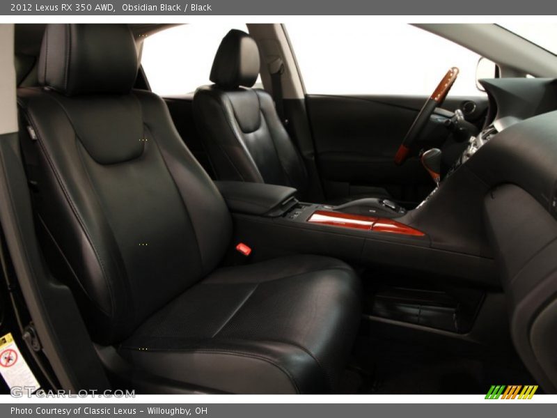 Obsidian Black / Black 2012 Lexus RX 350 AWD