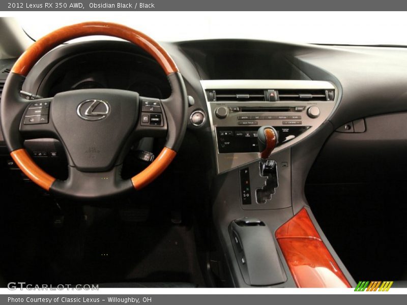 Obsidian Black / Black 2012 Lexus RX 350 AWD