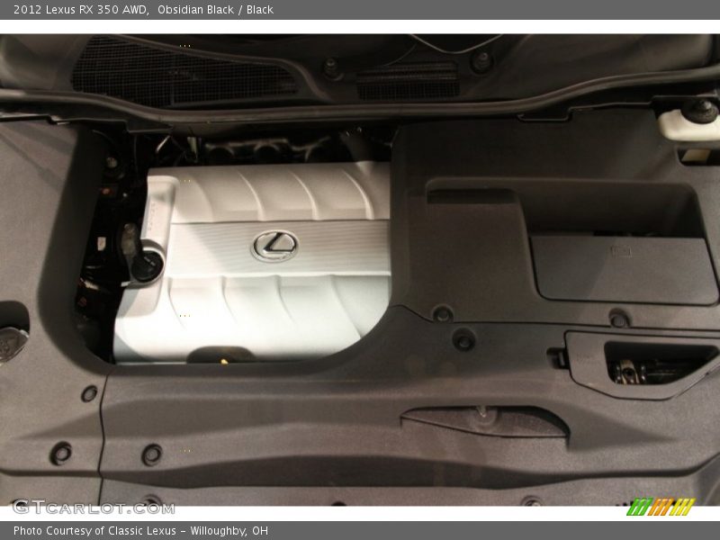 Obsidian Black / Black 2012 Lexus RX 350 AWD