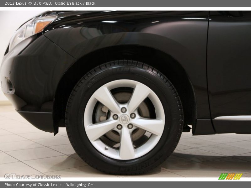 Obsidian Black / Black 2012 Lexus RX 350 AWD