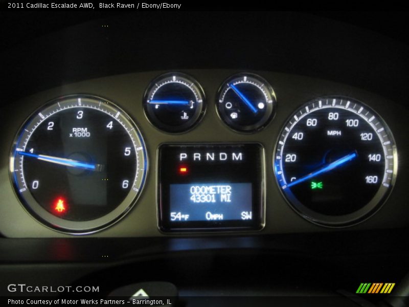 Black Raven / Ebony/Ebony 2011 Cadillac Escalade AWD