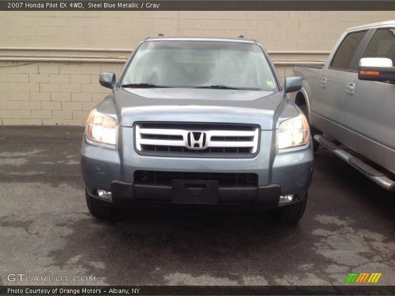 Steel Blue Metallic / Gray 2007 Honda Pilot EX 4WD