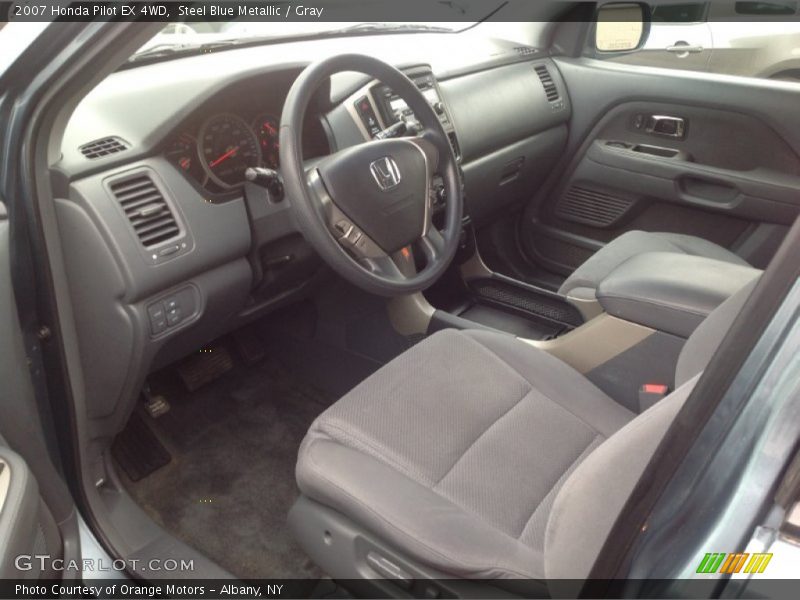 Steel Blue Metallic / Gray 2007 Honda Pilot EX 4WD