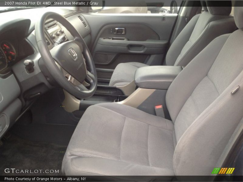 Steel Blue Metallic / Gray 2007 Honda Pilot EX 4WD