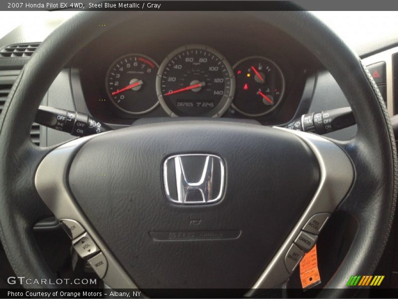 Steel Blue Metallic / Gray 2007 Honda Pilot EX 4WD