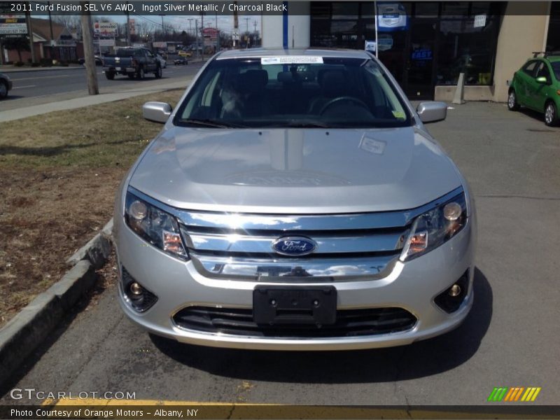 Ingot Silver Metallic / Charcoal Black 2011 Ford Fusion SEL V6 AWD