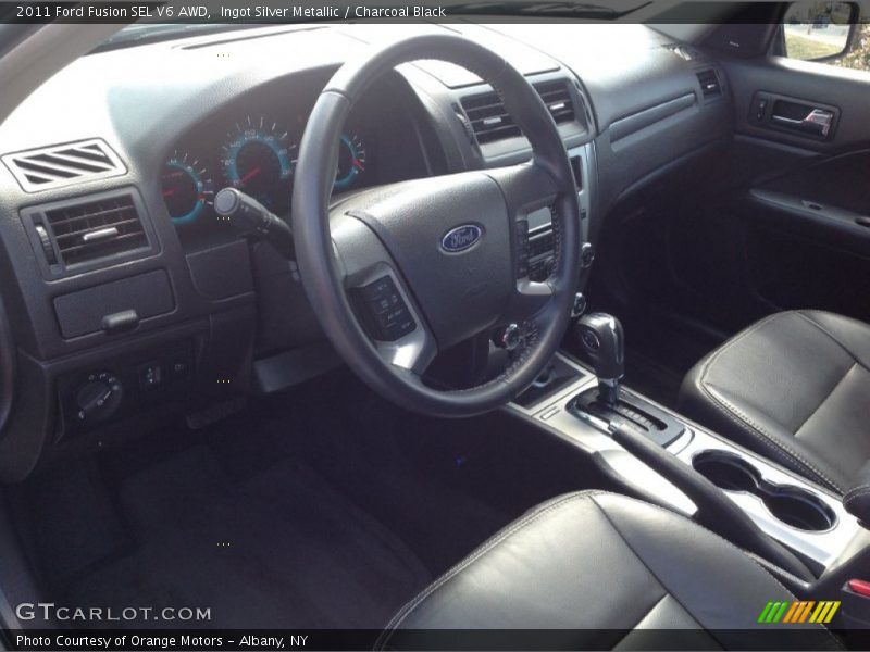 Ingot Silver Metallic / Charcoal Black 2011 Ford Fusion SEL V6 AWD