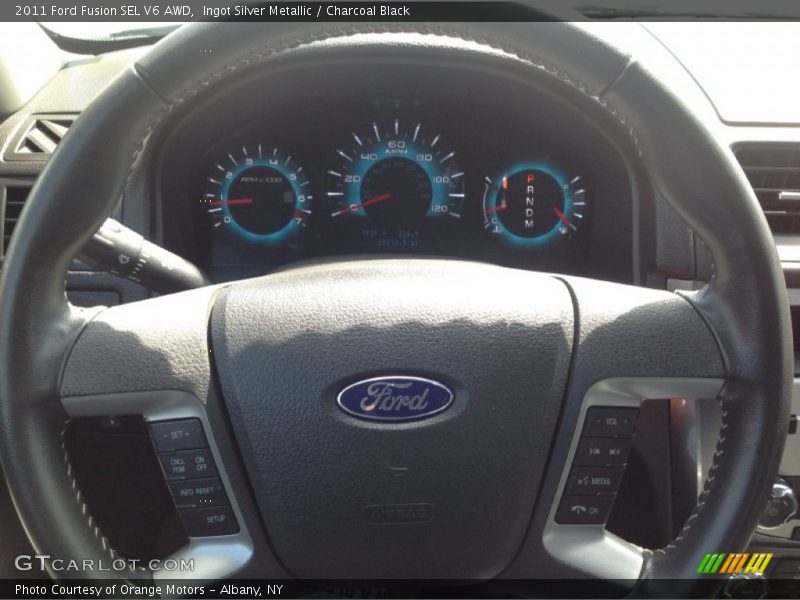 Ingot Silver Metallic / Charcoal Black 2011 Ford Fusion SEL V6 AWD